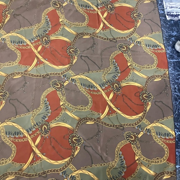 Hermes designer brand square neck wrap shawl silk scarf full wrap made in Italy - Picture 5 of 16